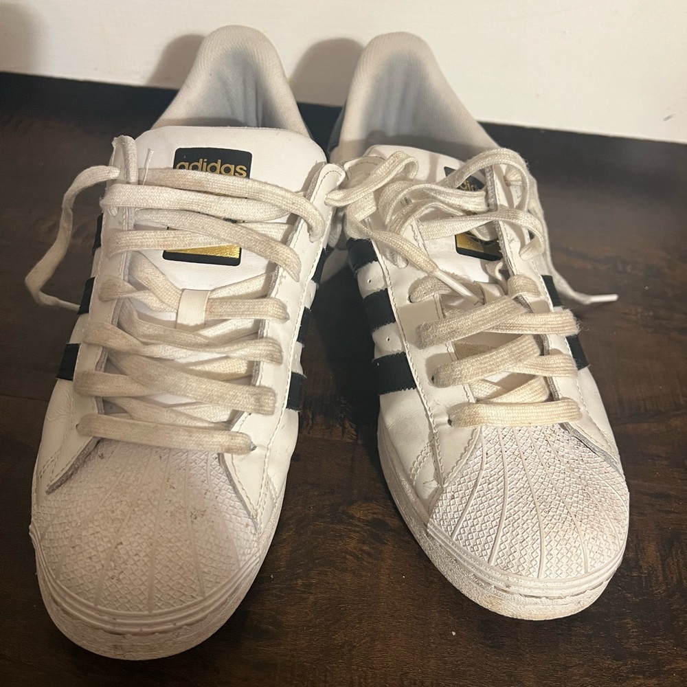 Adidas superstar White and Black Sneakers